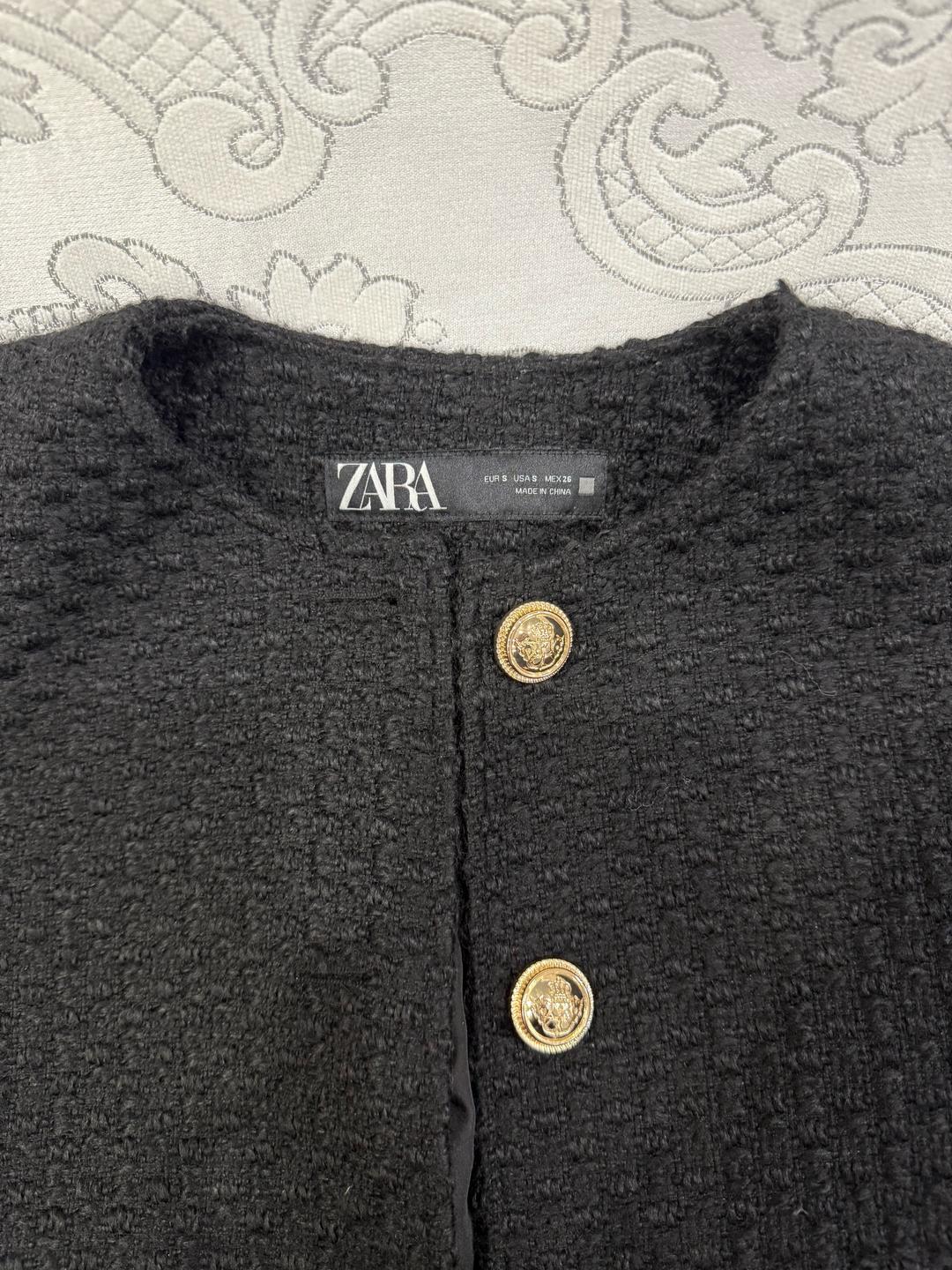 Zara Твидовый пиджак Zara — фото 2