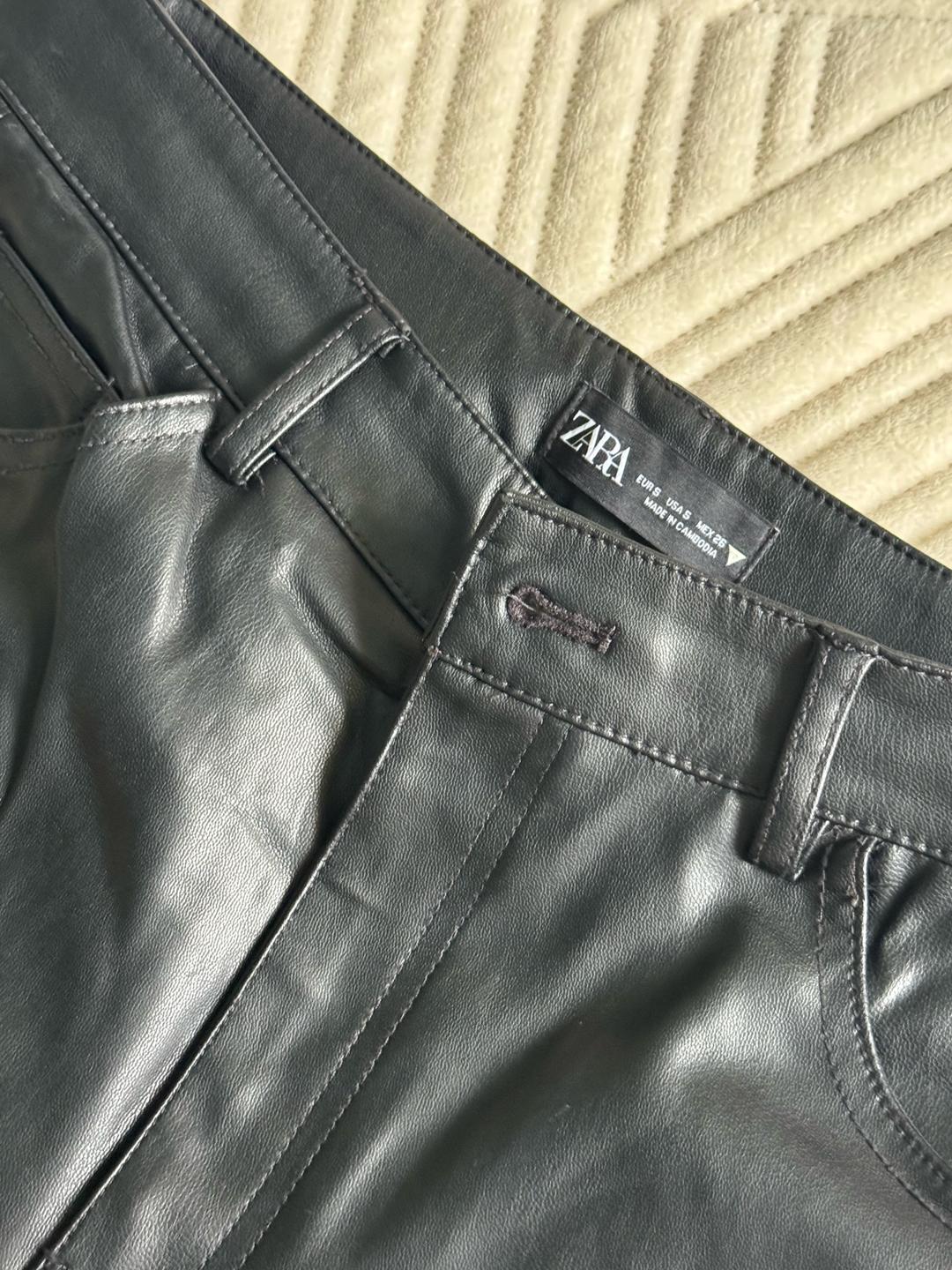 Zara Брюки ZARA из экокожи — фото 2