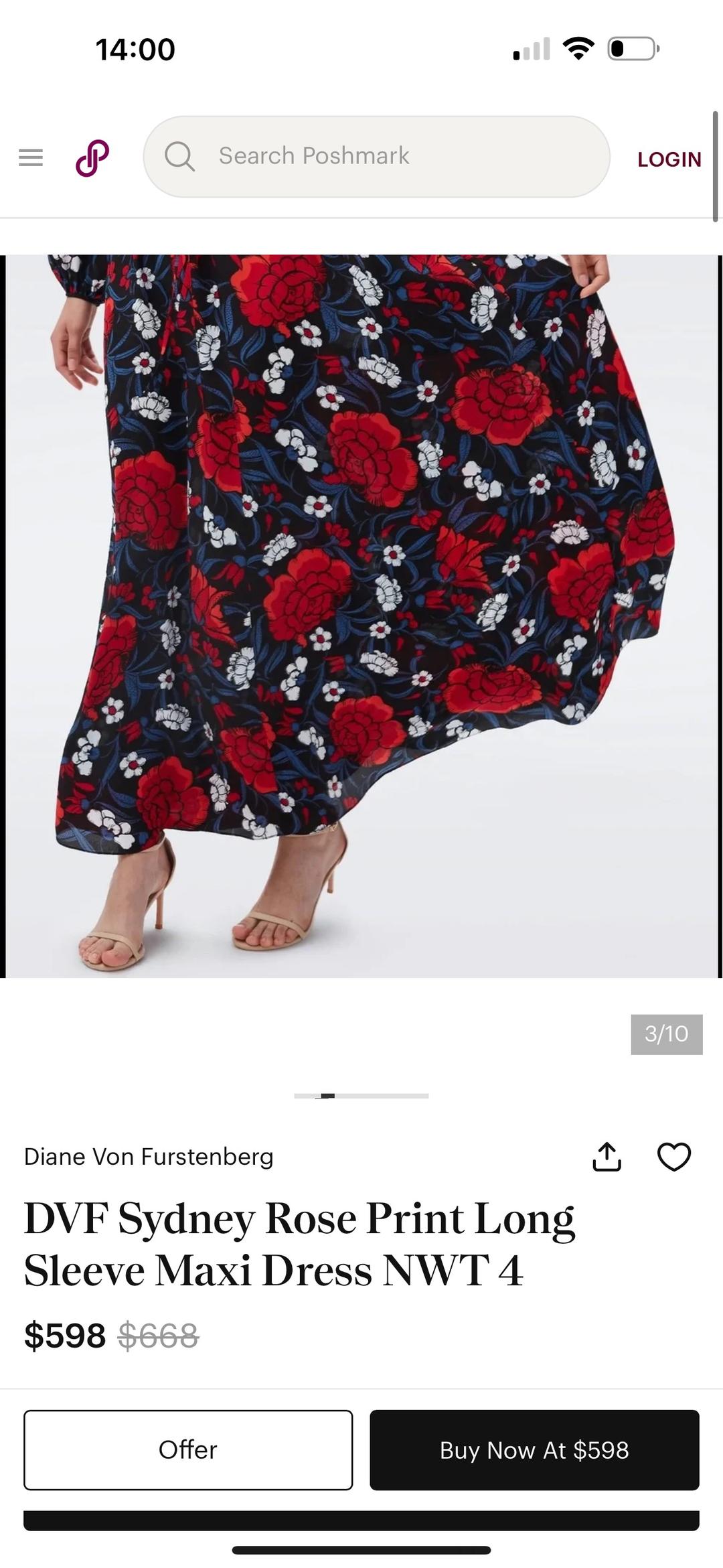 Diane Von Furstenberg Дизайнерское платье Diane von Furstenberg французского модельера — фото 2