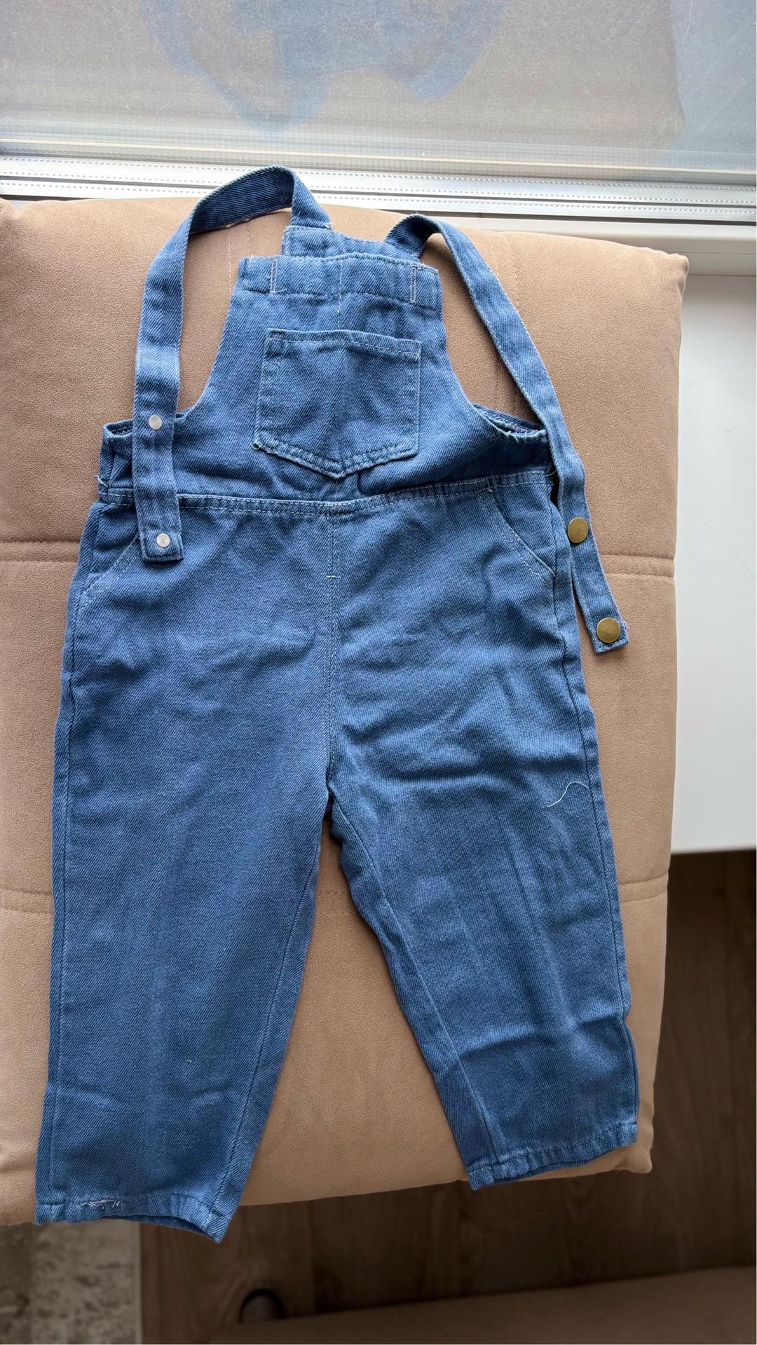 Нет бренда Детский джинсовый комбинезон — фото 2
