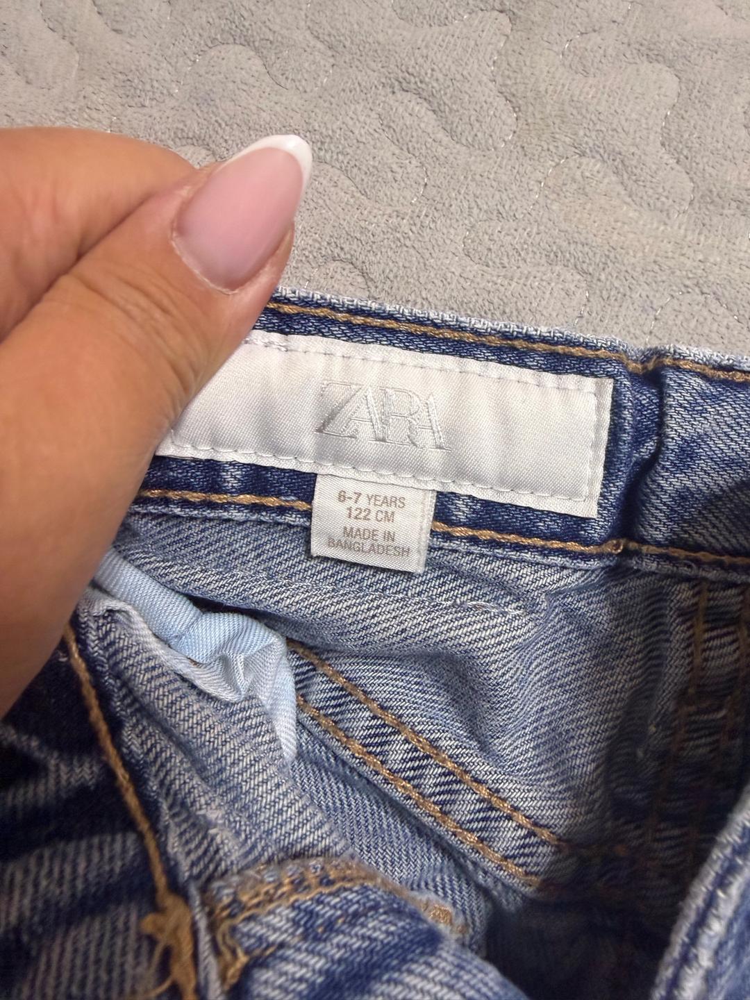Zara джинсы с звездами Zara для девочки 6-7 лет 122 см — фото 2