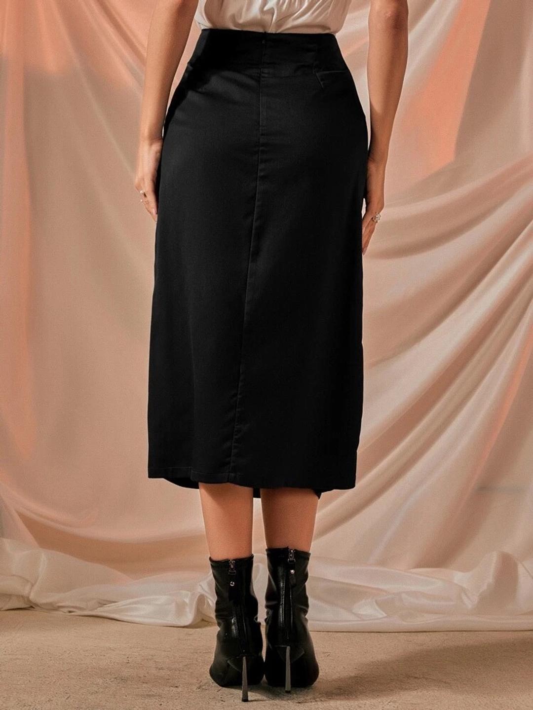 Shein Черная юбка  — фото 2