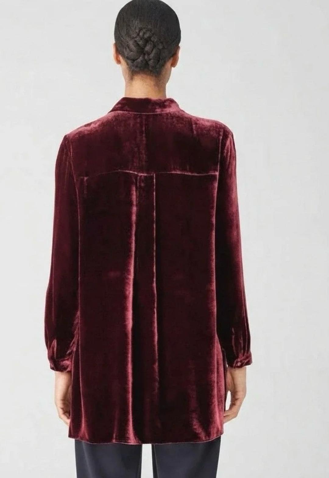 Eileen Fisher Велюровая блуза — фото 2