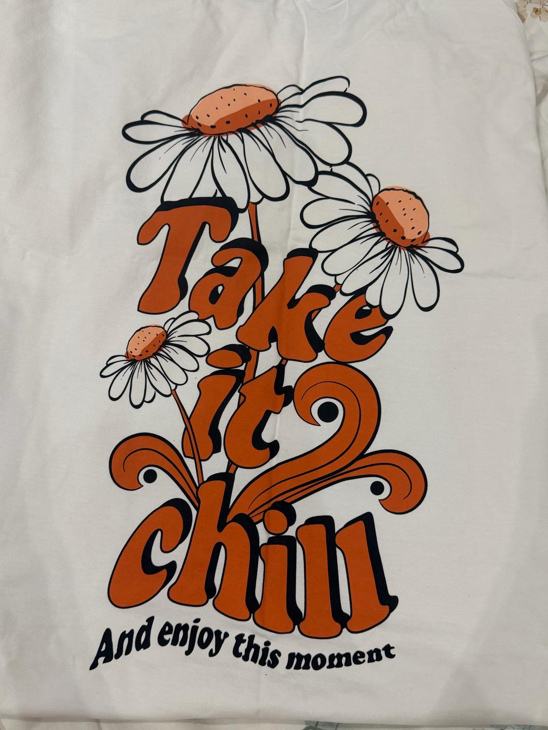 H&M Футболка с принтом ромашек — фото 2