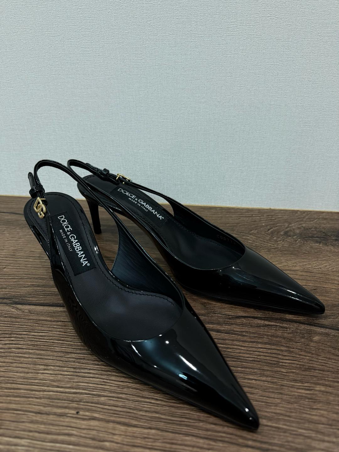 Dolce & Gabbana Dolce & Gabbana Lollo 60 Patent Leather Slingback Pumps — фото 2