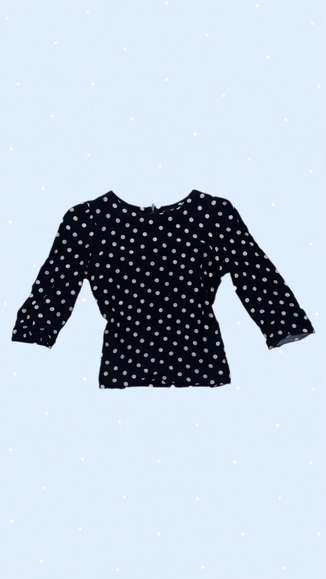 Zara Блуза Zara Woman в горошек — фото 2