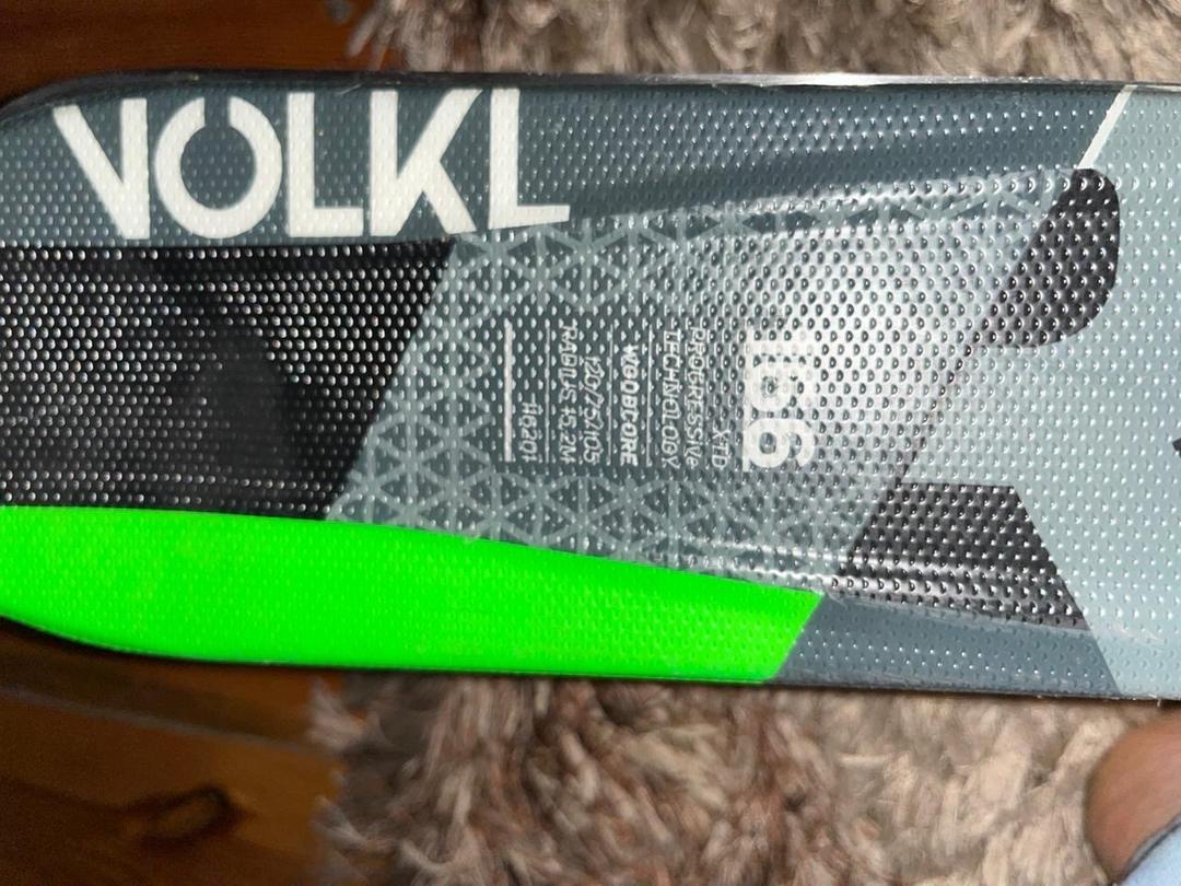 Volkl Супер лыжи Völkl (~165 см), с креплениями и палками. — фото 2