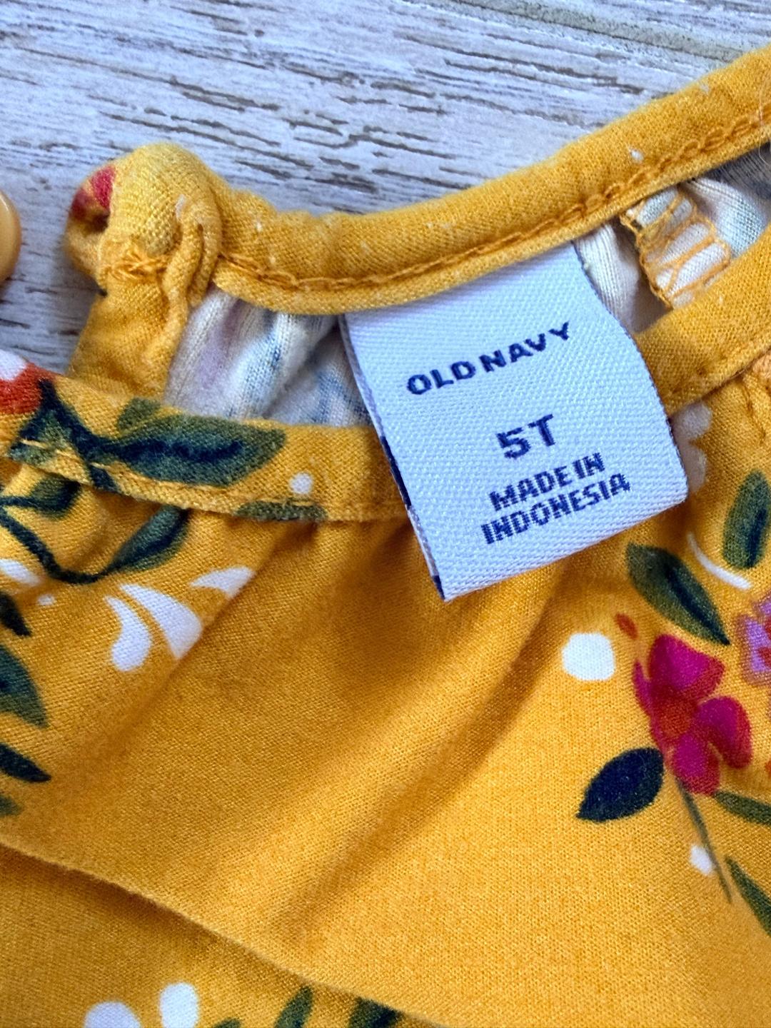 Old Navy Детское платье Old Navy с цветочным принтом — фото 2