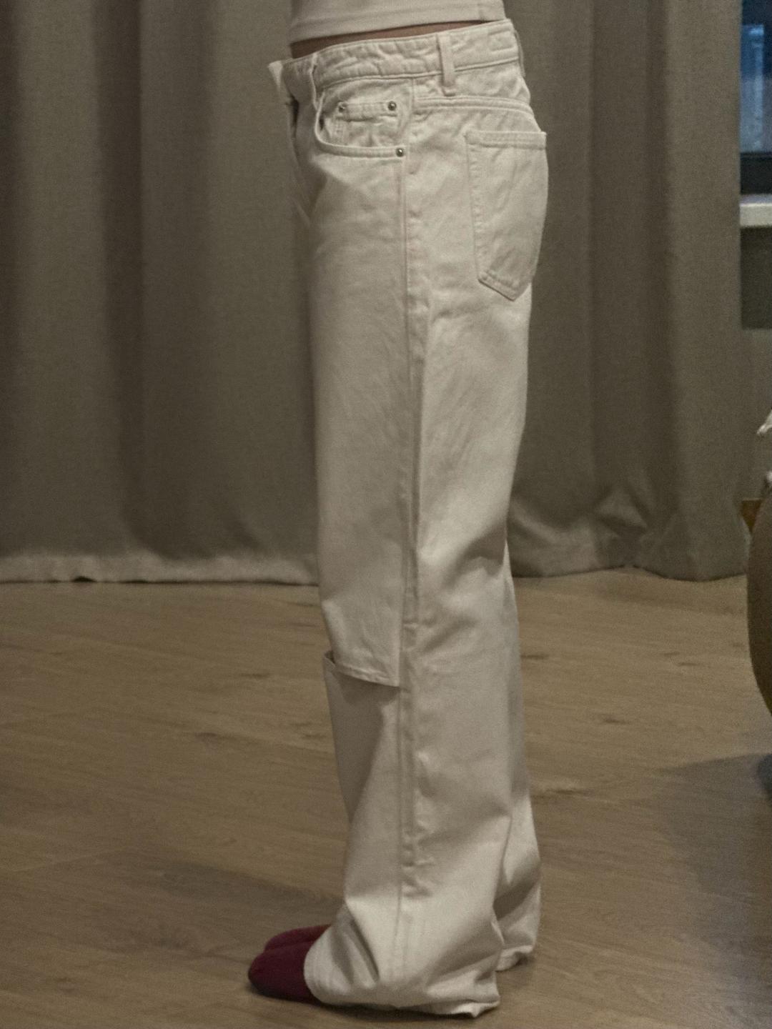 Zara Белые джинсы Zara — фото 2