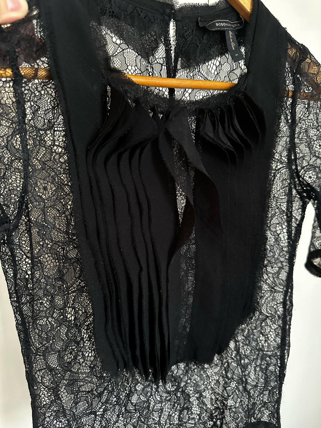 BCBGMaxAzria Кружевной топ BCBGMAXAZRIA — фото 2