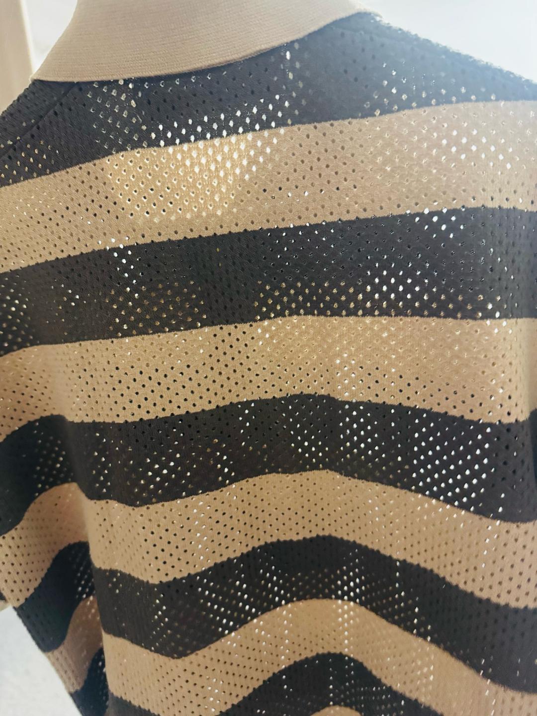 Bershka Футболка-поло Bershka в сетку — фото 2