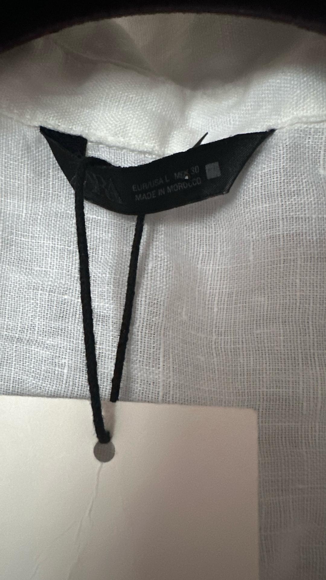Zara Рубашка ZARA из льна — фото 2
