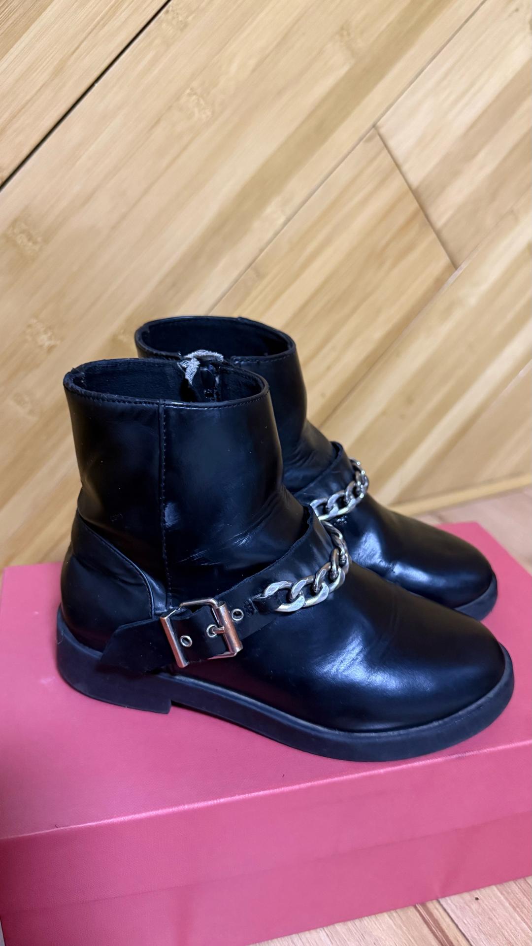 Zara Ботинки Zara с цепью — фото 2