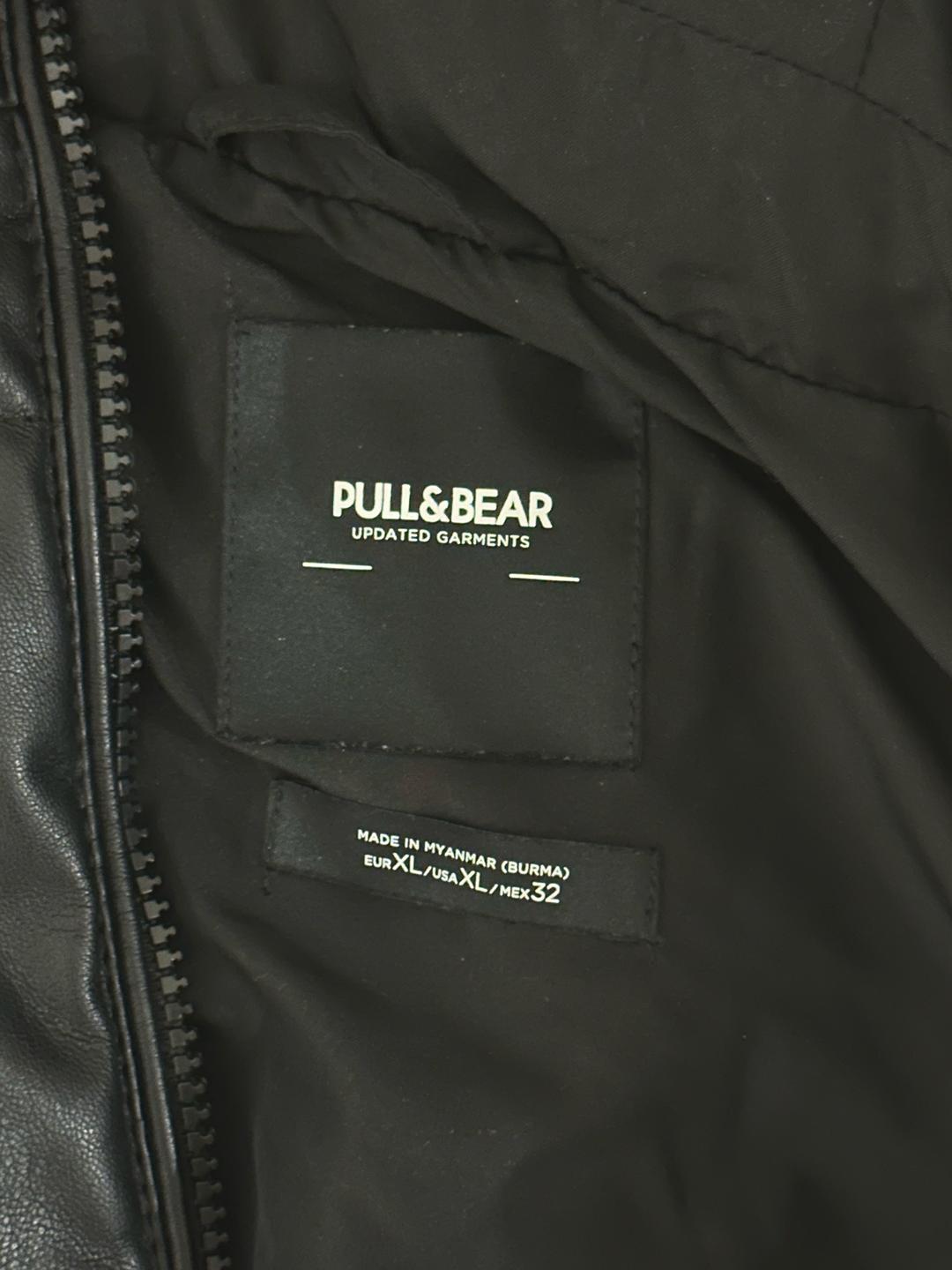 Pull & Bear Кожанная безрукавка — фото 2