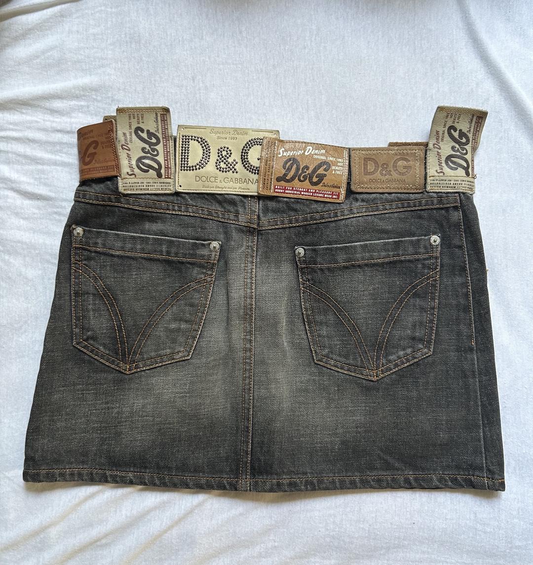 Dolce & Gabbana мини юбка деним D&G — фото 2