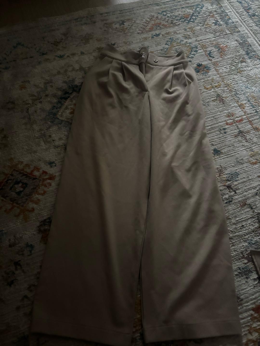 Zara костюм бежевый двойка — фото 2