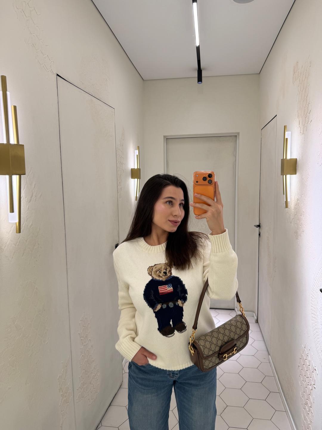 Polo Ralph Lauren Джемпер с принтом медведя Polo Ralph Lauren люкс 1:1 размер S — фото 2
