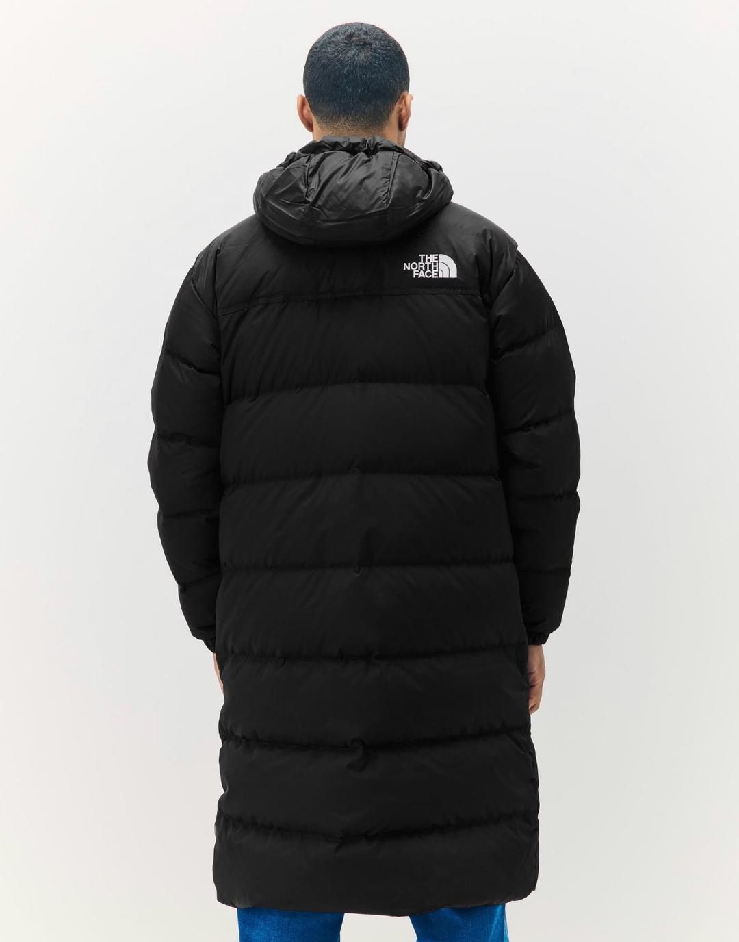 The North Face пуховик The North Face модель Nuptse мужской длинный черный с капюшоном — фото 2