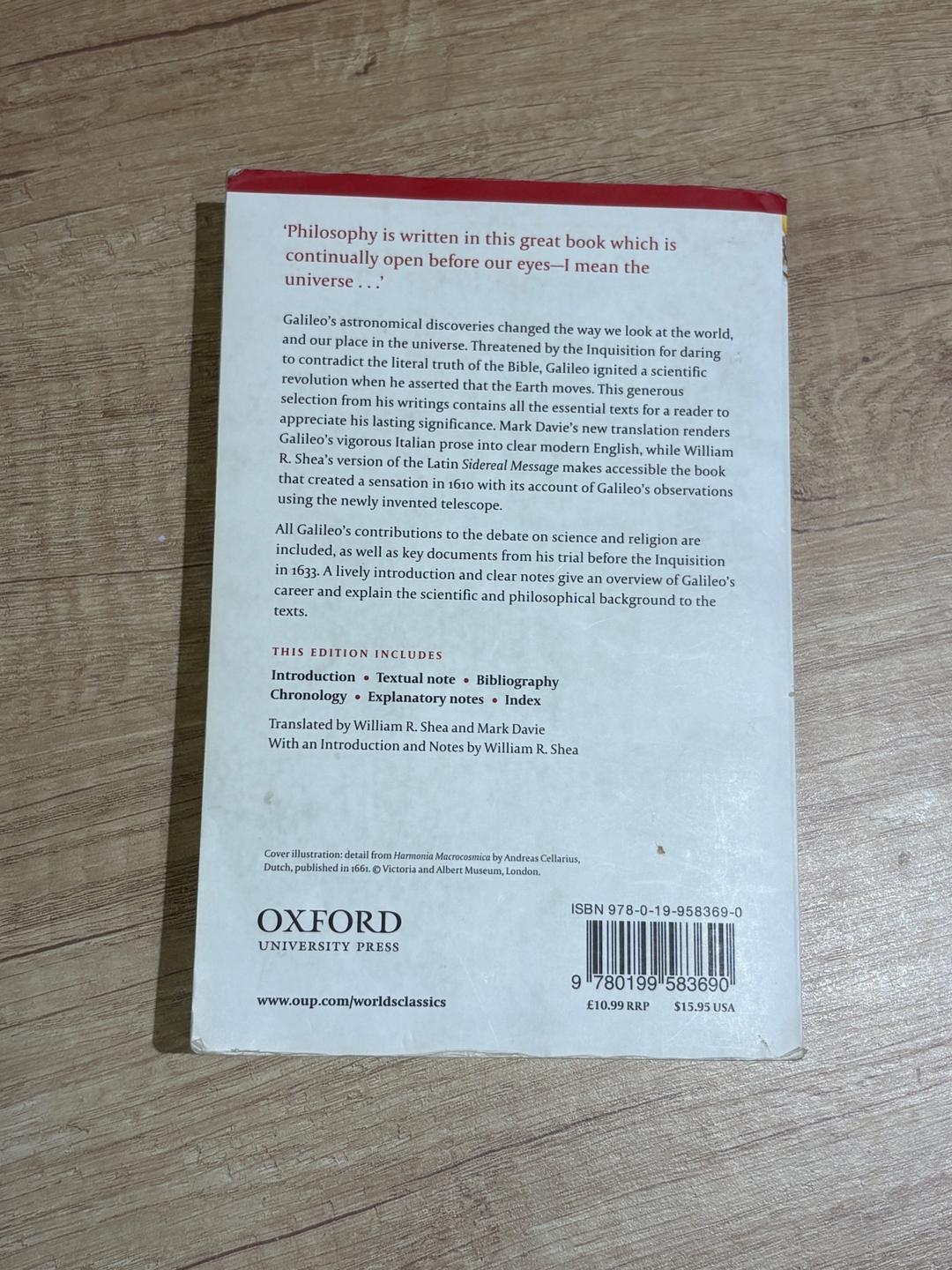 Galileo Selected Writings - Galileo, книга на английском — фото 2