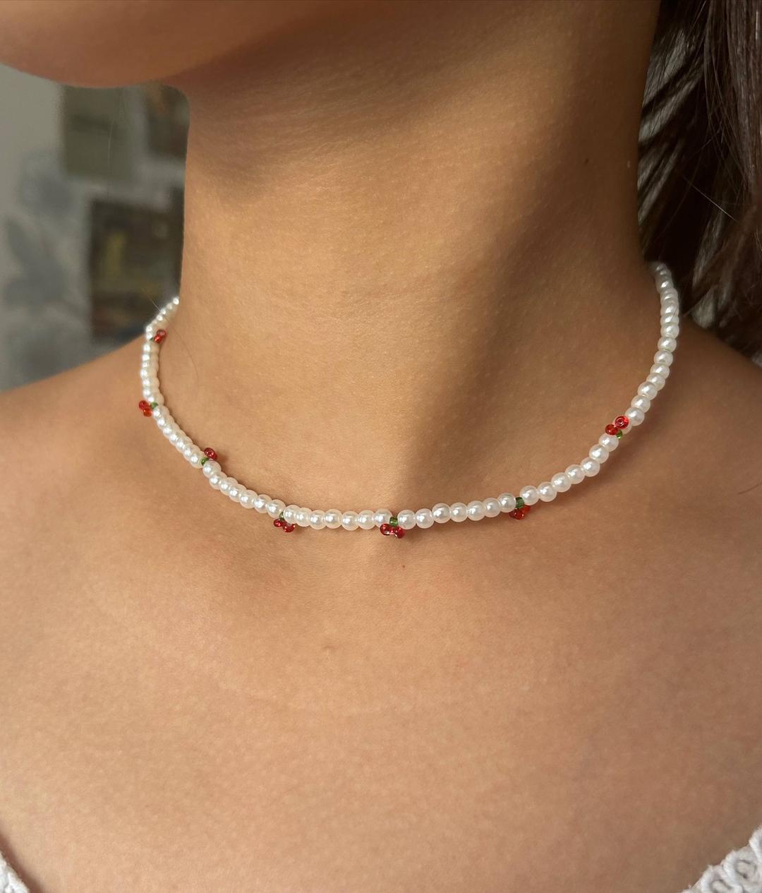 Handmade (ручная работа) Чокер “Вишнёвый сад” ручная работа 🍒☀️ — фото 2