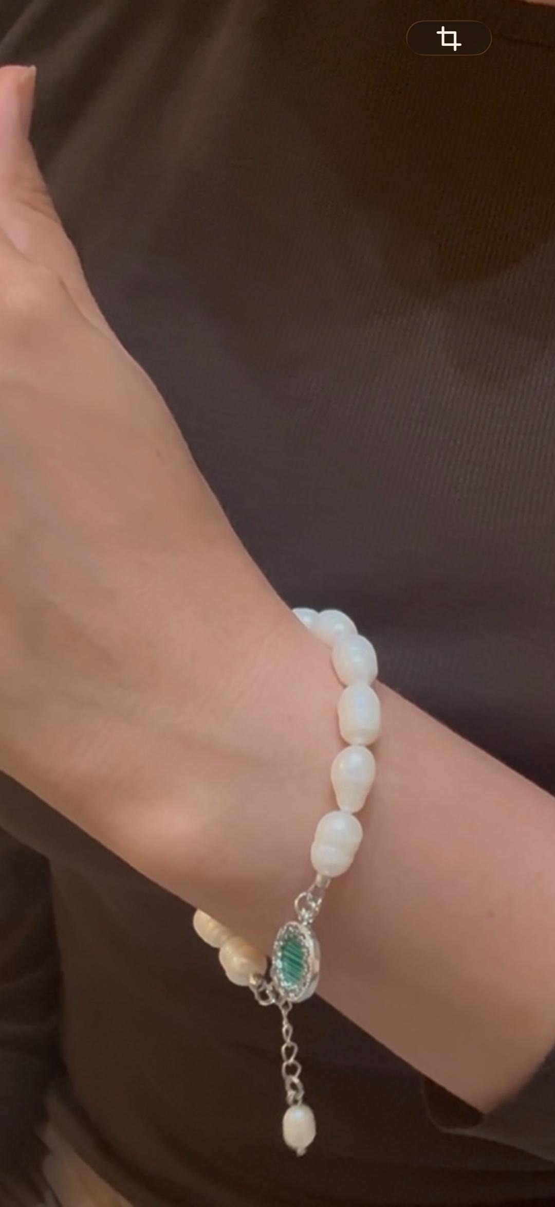 malinka jewelry kz Браслет из жемчуга с подвеской — фото 2
