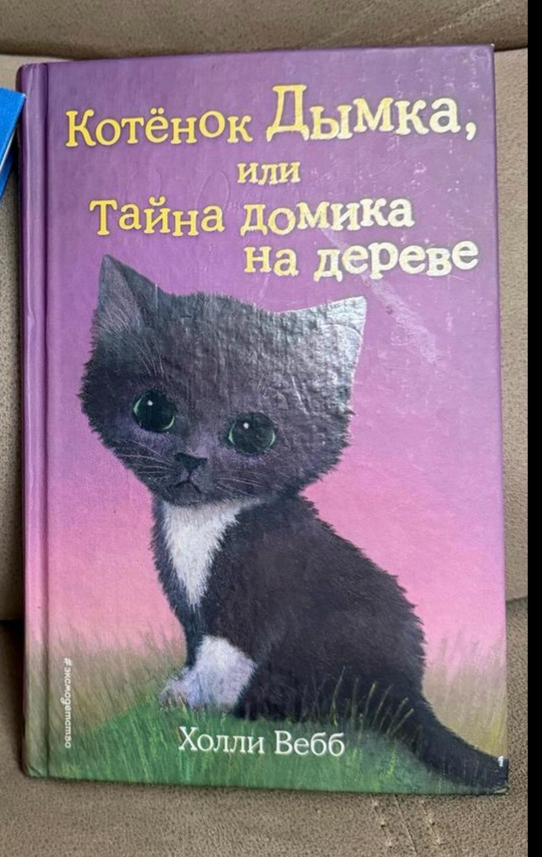 Холли Вебб детская книга Котенок Дымка  , крупный шрифт — фото 2