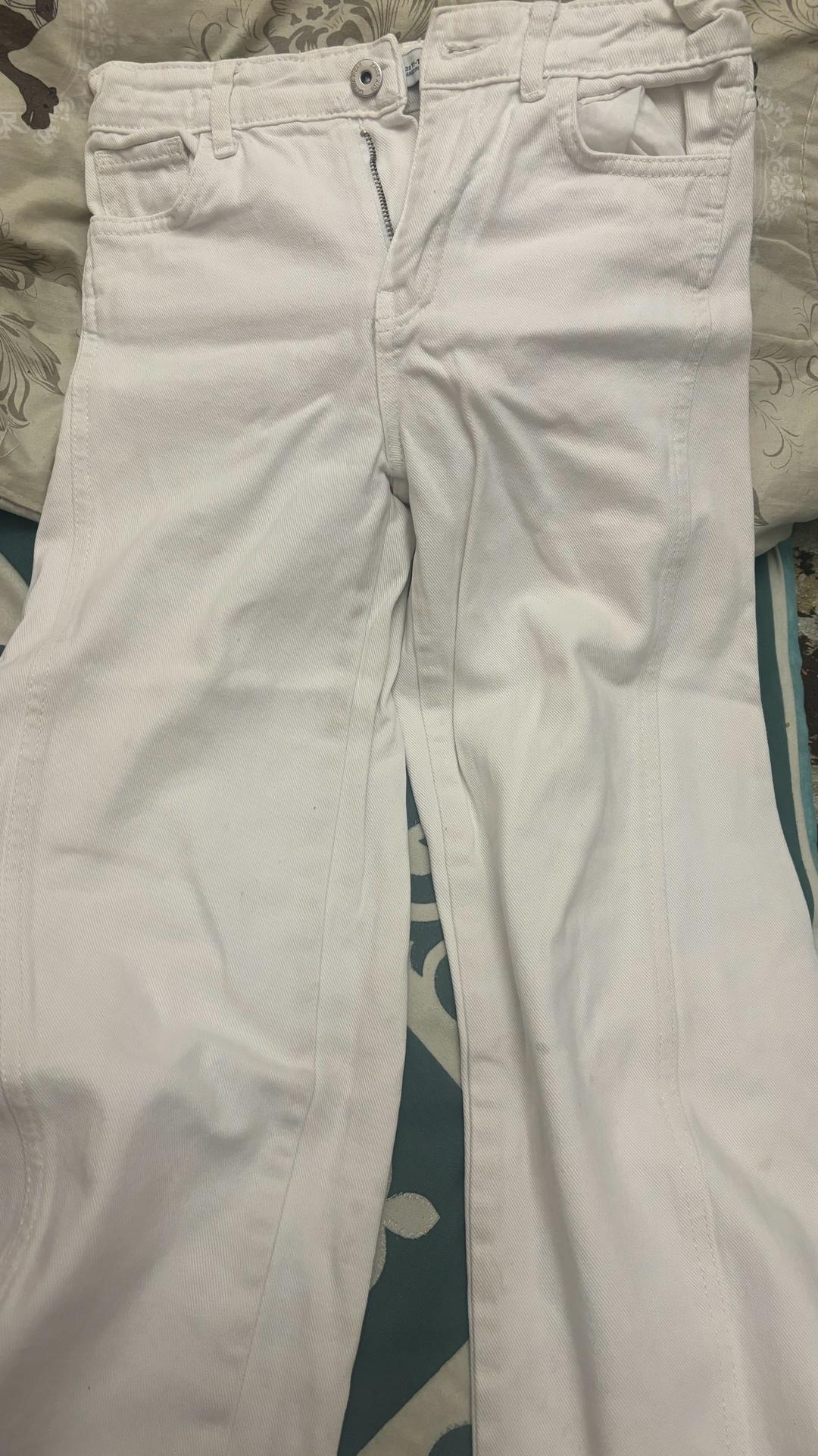 Zara Белые джинсы zara — фото 2