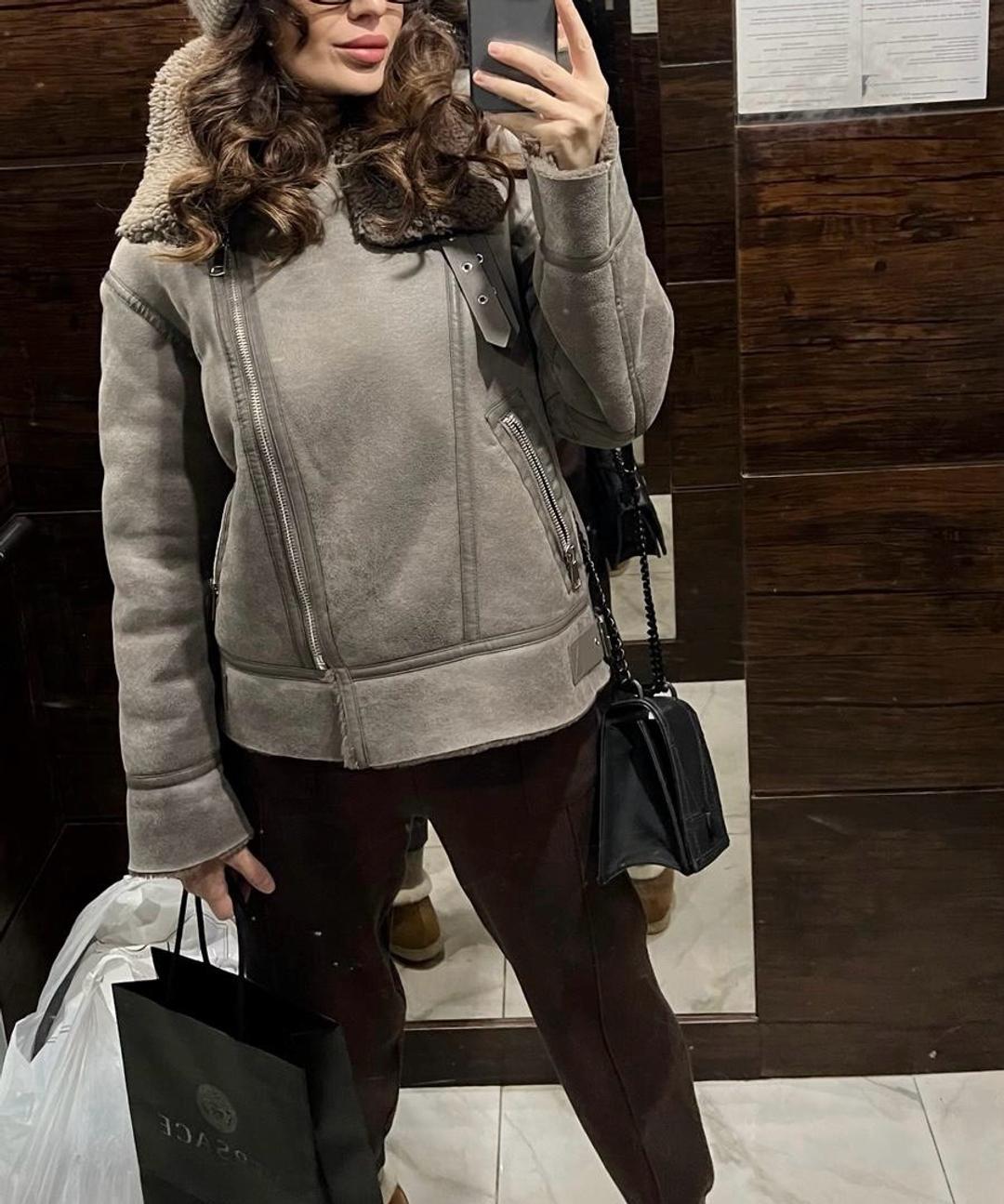 Zara Дубленка авиатор ZARA — фото 2