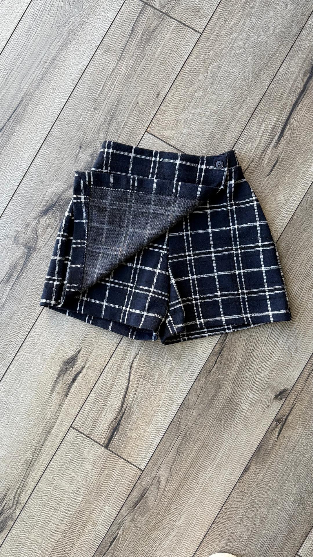 Zara Шорты-юбка Zara в клетку — фото 2