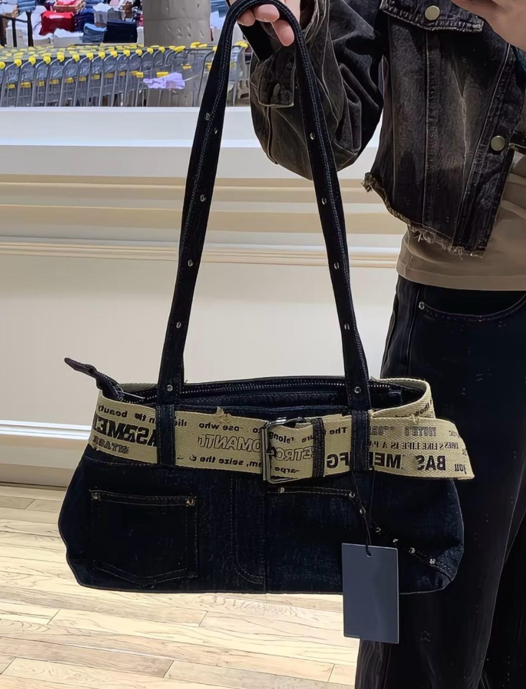 &Denim винтажная сумка из денима — фото 2