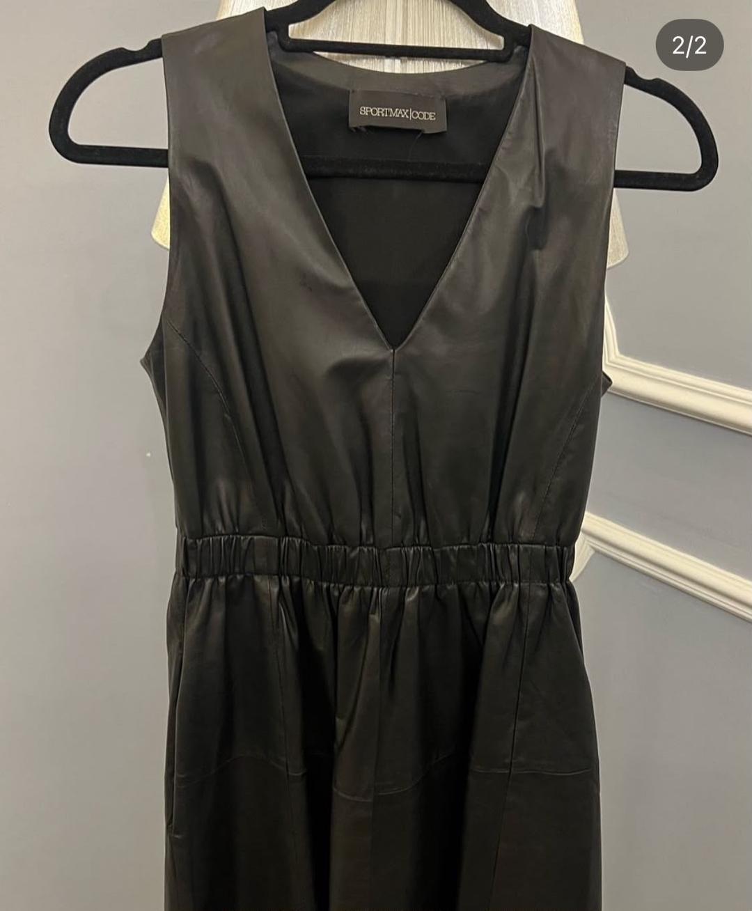Max Mara Кожаное платье SPORTMAX — фото 2