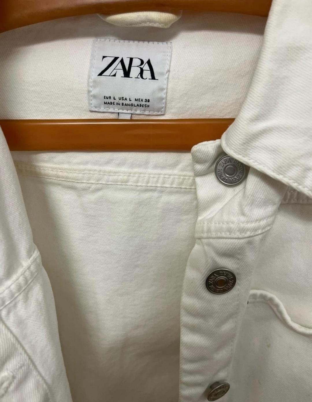 Zara Укороченная джинсовая куртка ZARA — фото 2