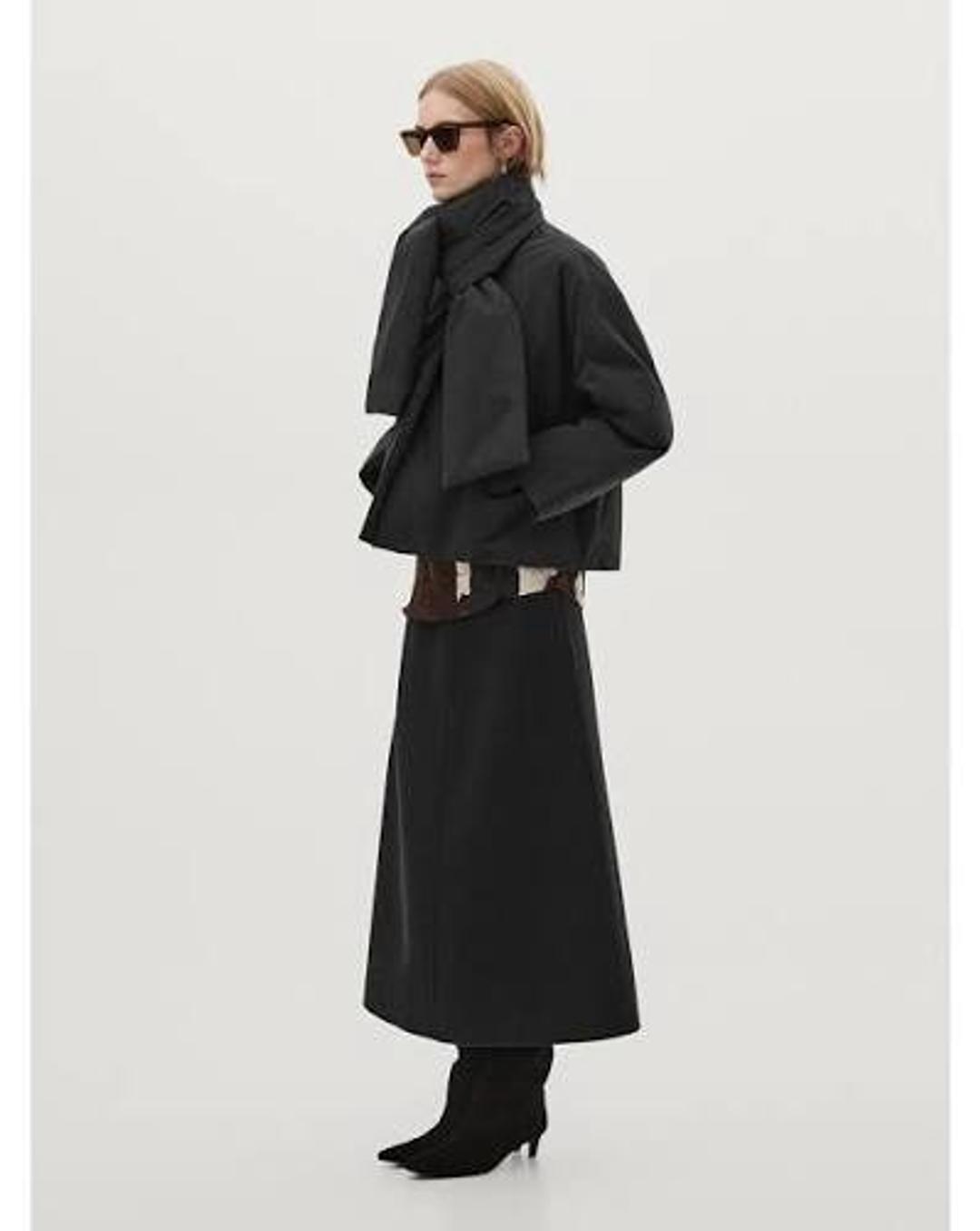 Massimo Dutti Куртка с шарфом massimo dutti — фото 2