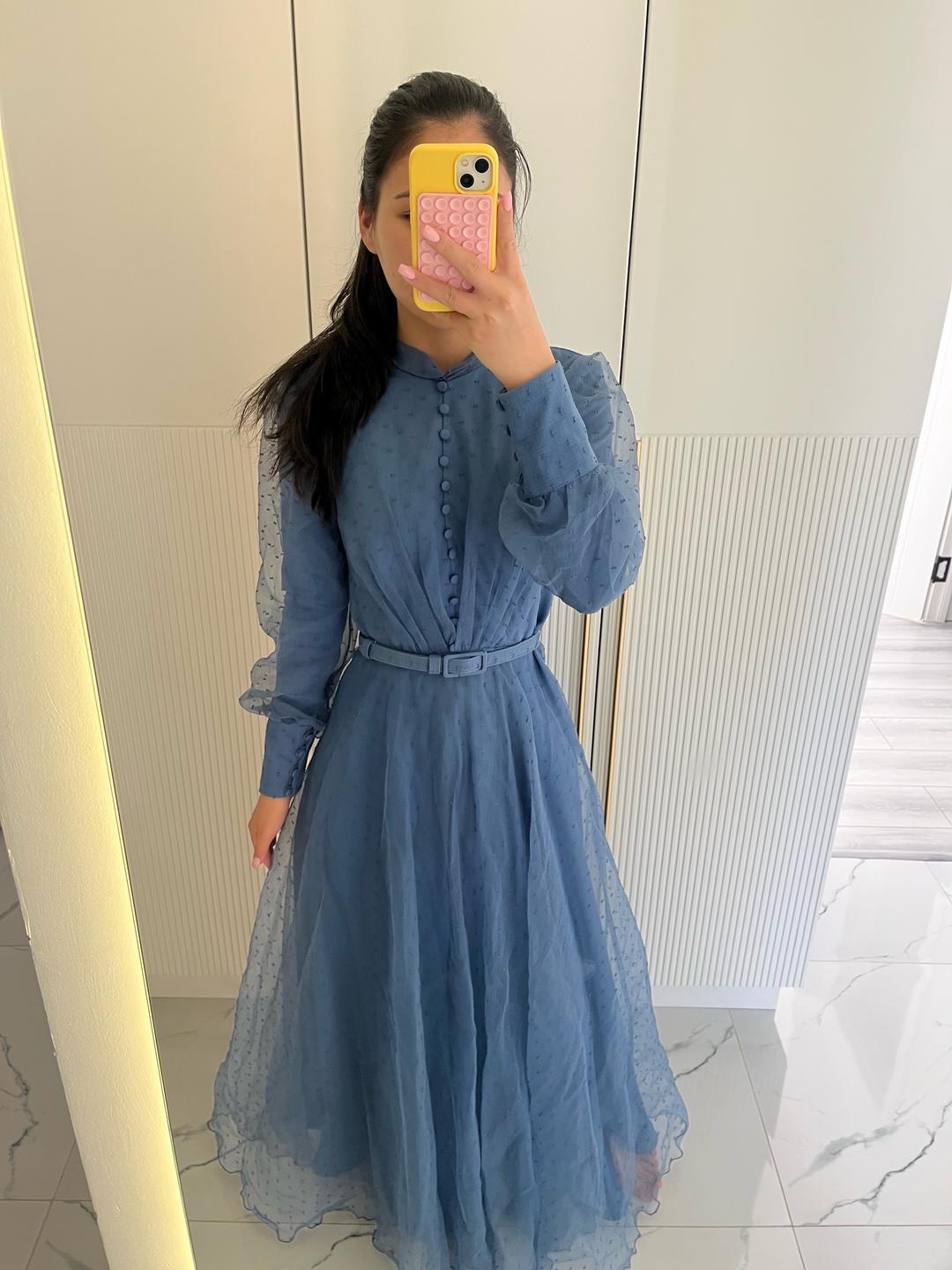 for costume платье индиго — фото 2