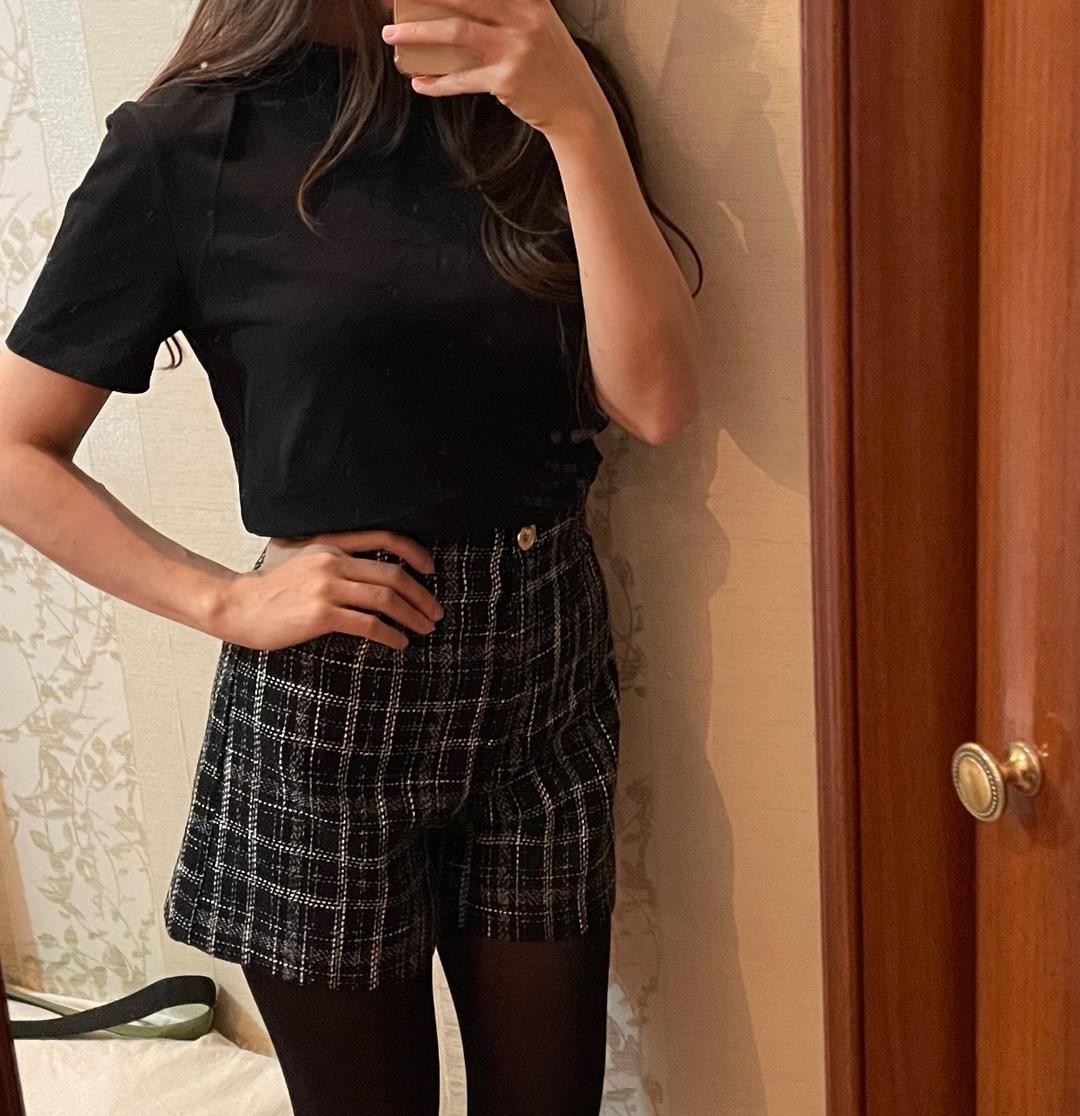 Zara Твидовые шорты - ZARA — фото 2