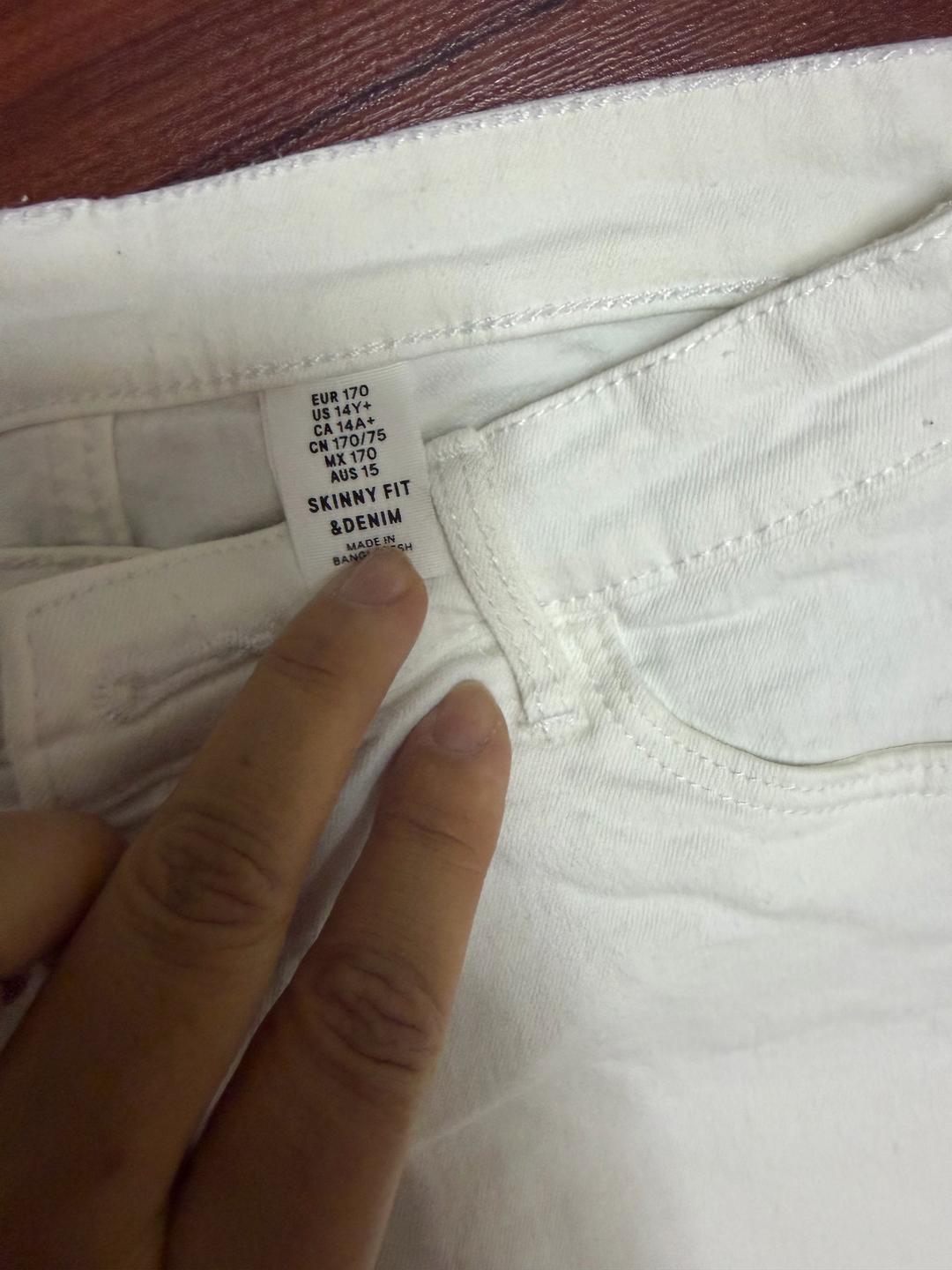 H&M Белые джинсы H&M — фото 2