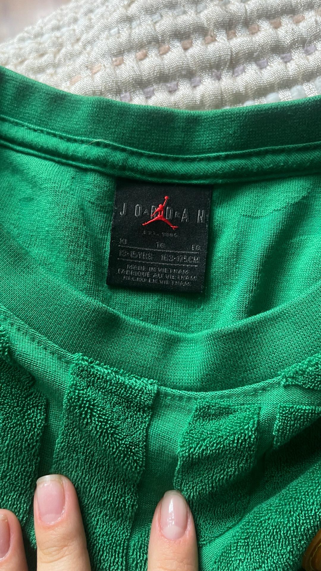 Jordan зеленая футболка jordan — фото 2