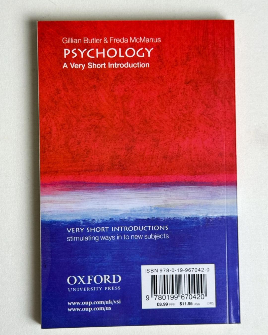 Gillian Butler, Freda McManus Psychology: A Very Short Introduction — фото 2