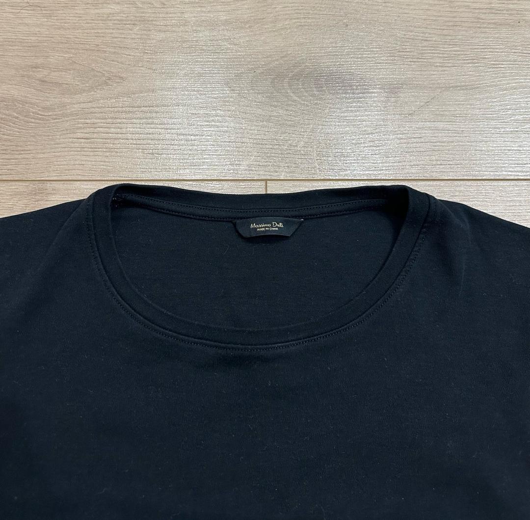 Massimo Dutti Базовая чёрная футболка Massimo Dutti — фото 2