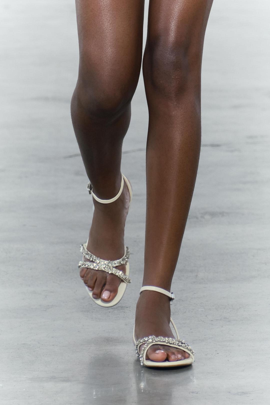Zara Сандалии ZARA со стразами — фото 2