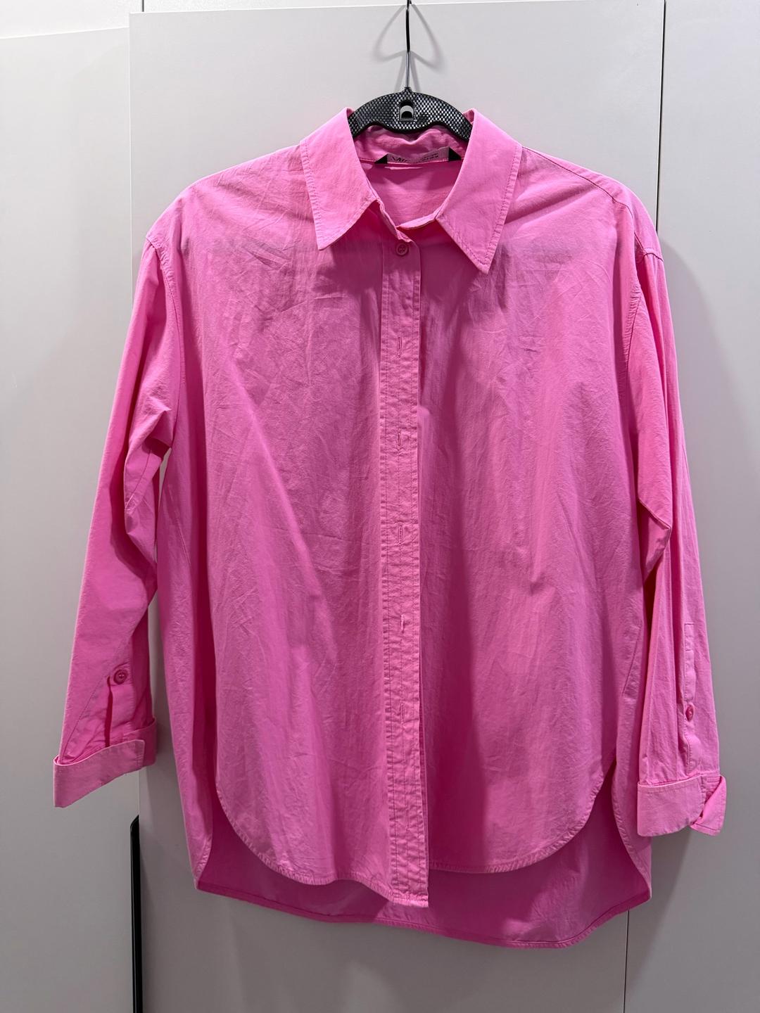 Zara Рубашка ZARA s розовая — фото 2