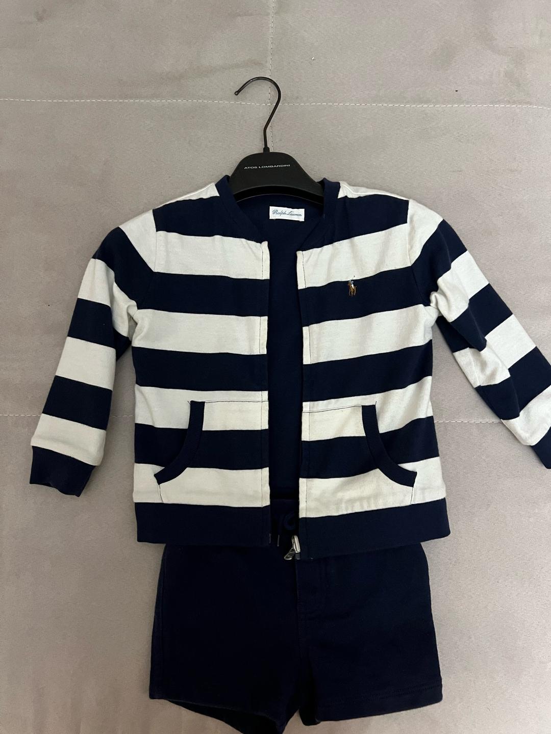 Ralph Lauren двусторонняя хлопковая куртка Ralph Lauren для малышей — фото 2