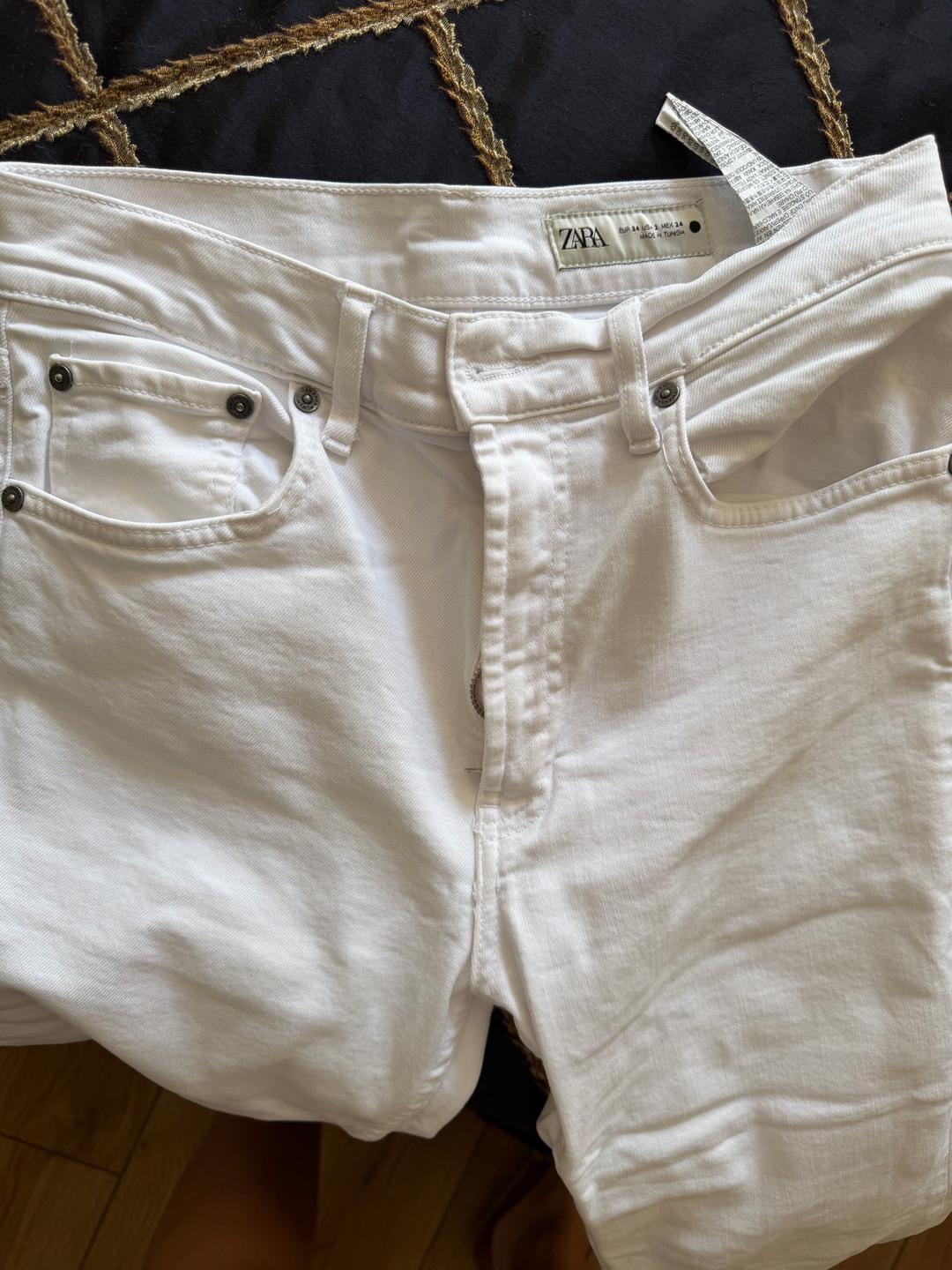 Zara Белые джинсы ZARA — фото 2