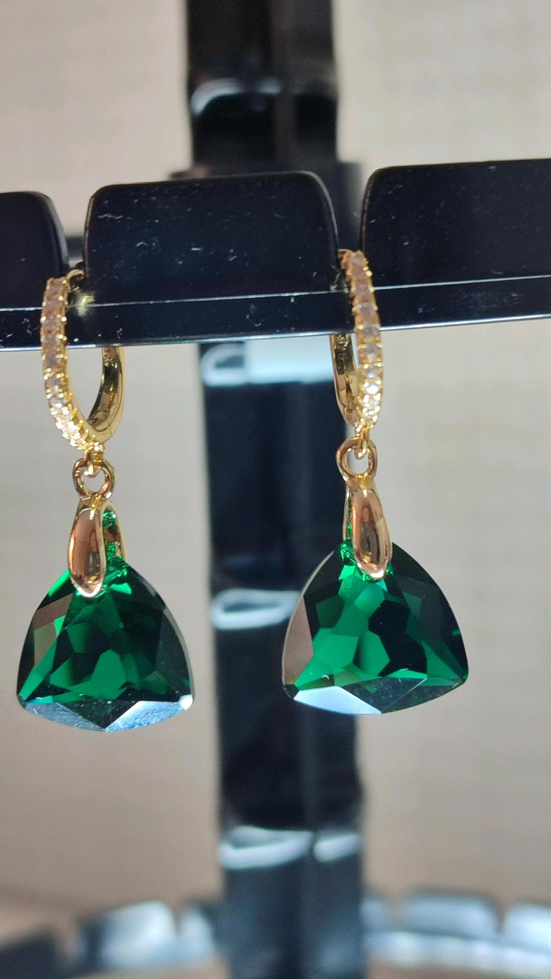 Swarovski Серьги с кристаллами Сваровски Swarovski,люксовая фурнитура ,ручная работа  — фото 2