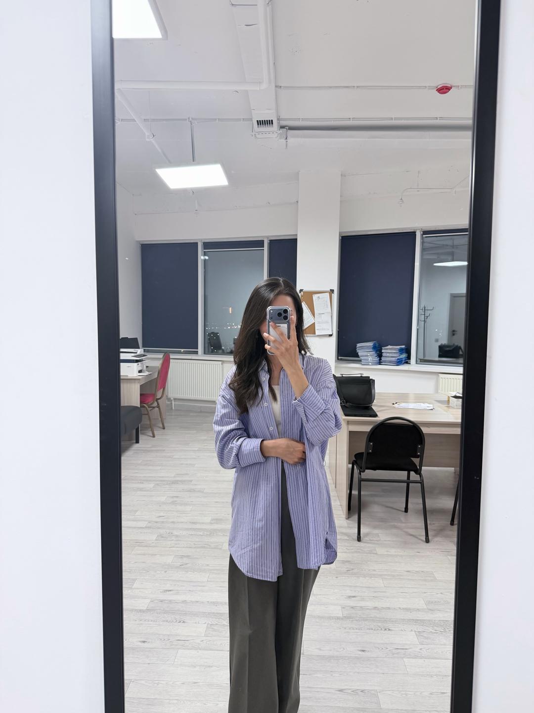 Zara Рубашка в полоску — фото 2