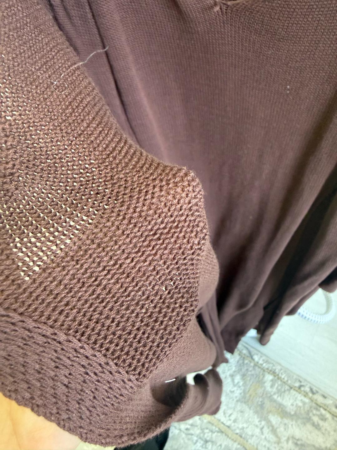 Нет бренда Трикотажное платье с кардиганом — фото 2