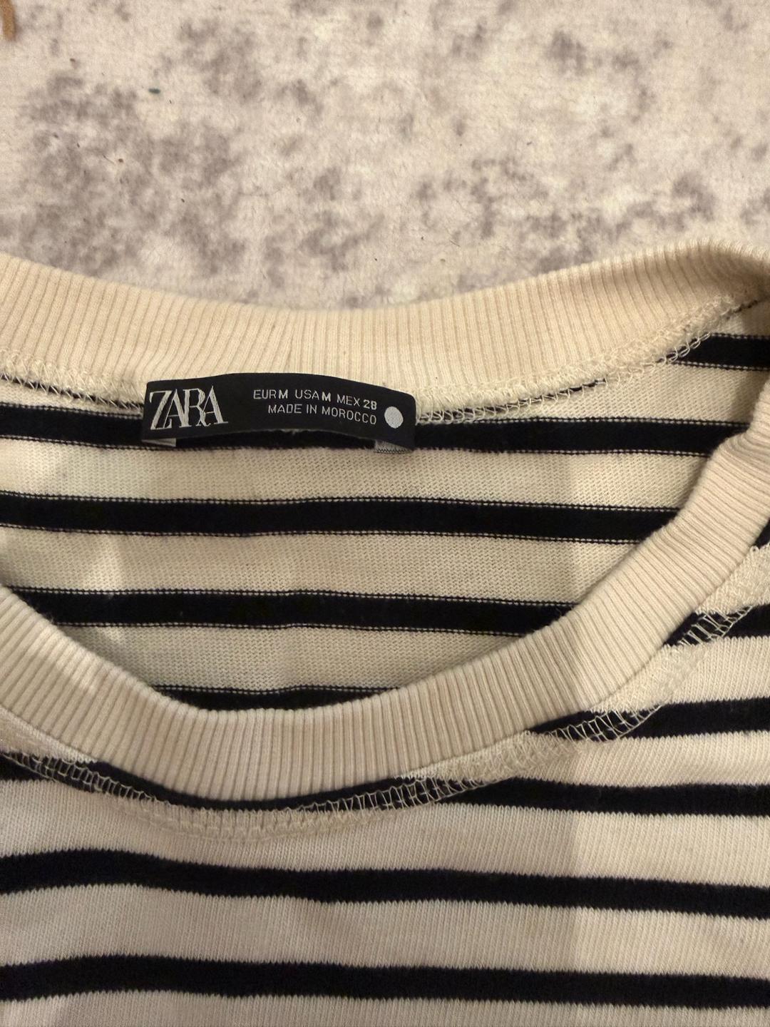 Zara Лонгслив ZARA в полоску — фото 2