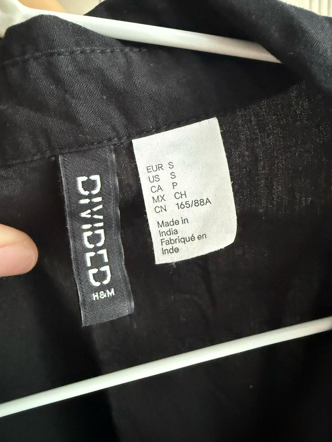 H&M Рубашка черная H&M — фото 2