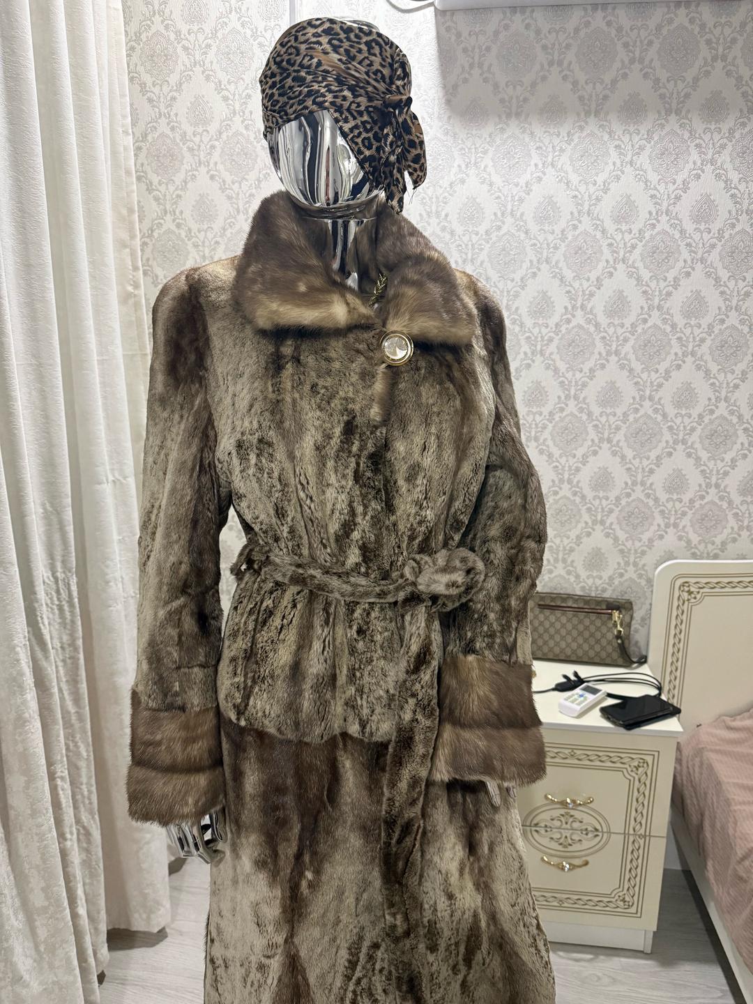 Нет бренда Шуба из стриженной норки — фото 2