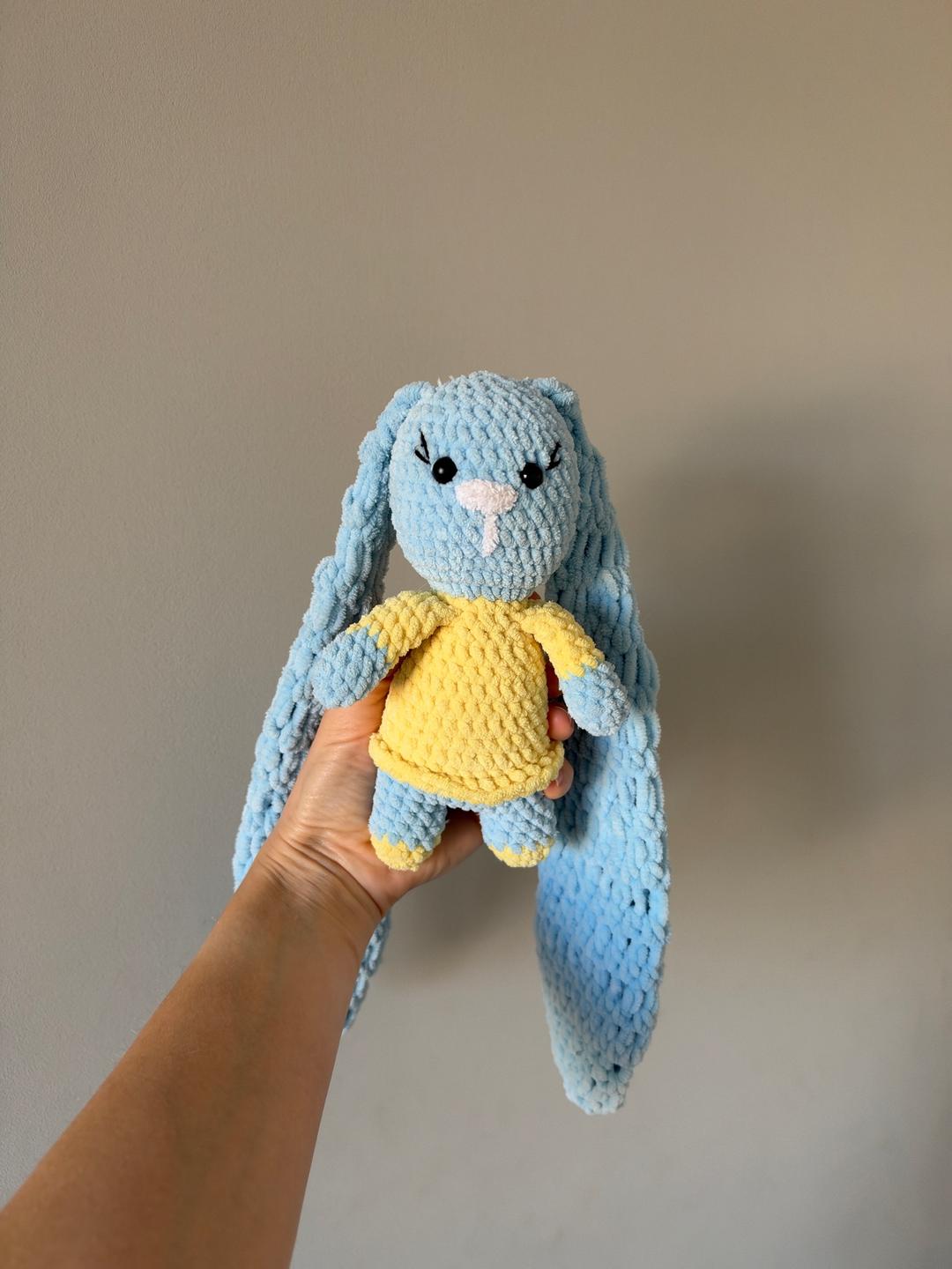 Handmade (ручная работа) Вязаная игрушка Зайчик (ручная работа) — фото 2